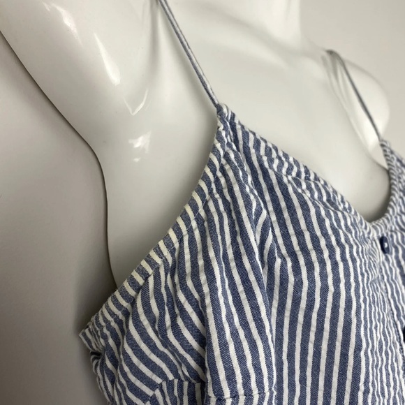 Women’s Romper Playsuit & Dress Bundle Blue & White Striped Tie Waist Size S 8 - Picture 5 of 12